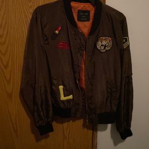 Brown love tree jacket